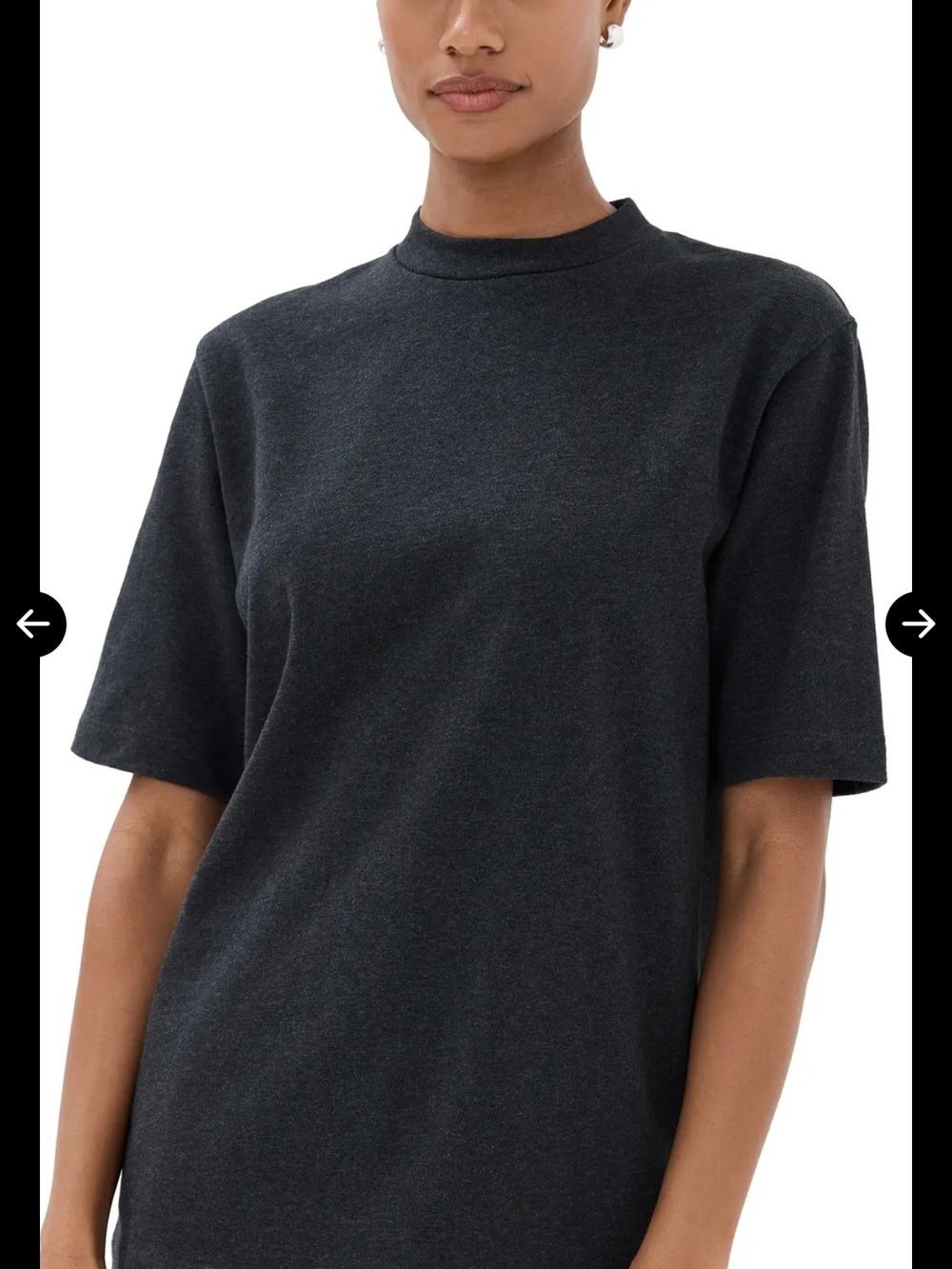Tibi Charcoal Perfect Tee - Picture 4 of 6